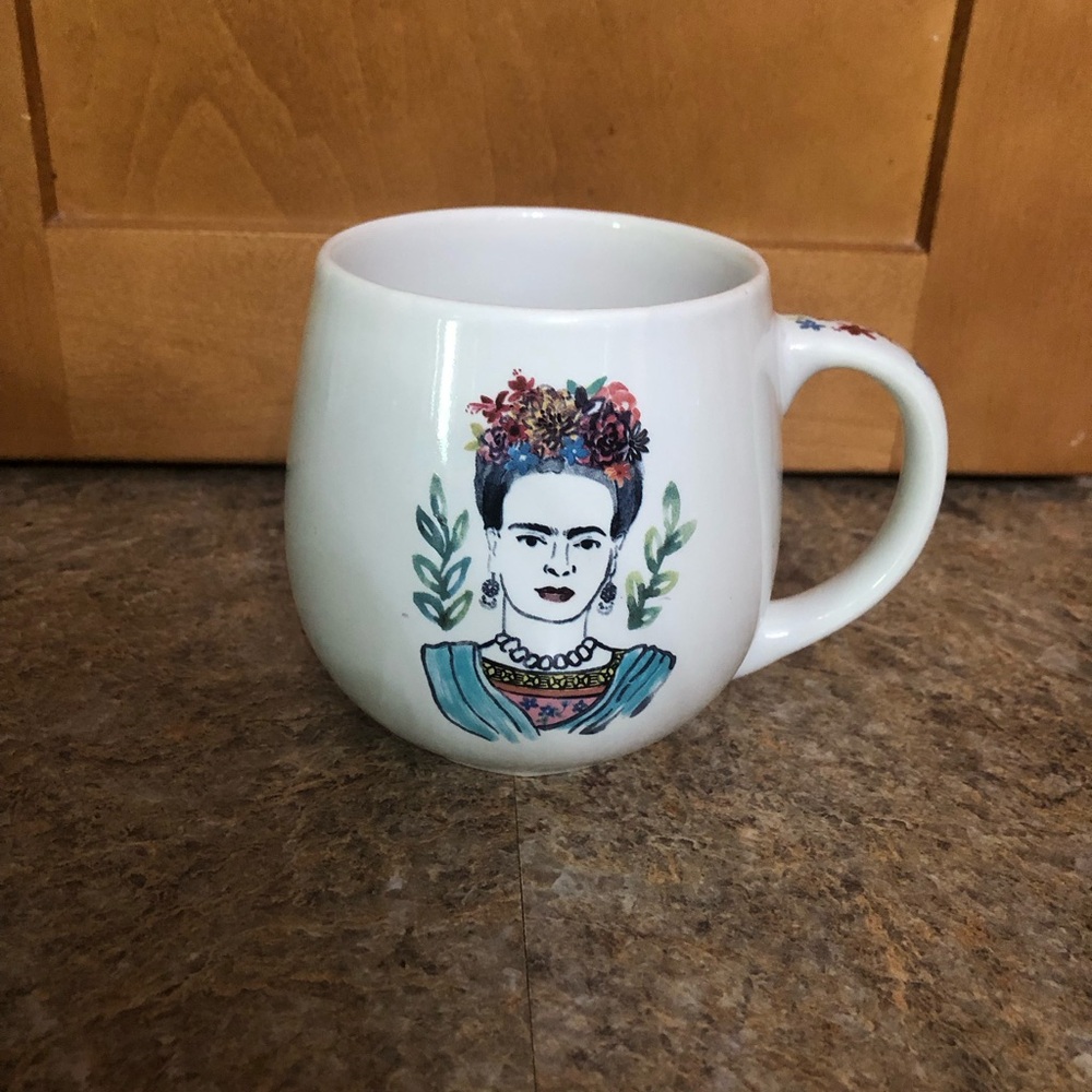 Frida Kahlo Coffee Mug Flowers Mexican Artist Feminism